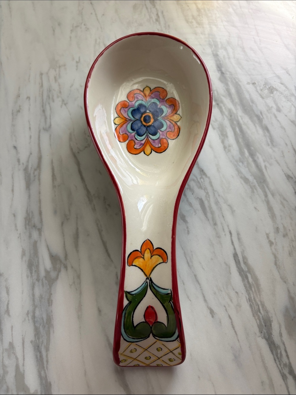 Hand-Painted Ceramic Golden Talavera 10inches